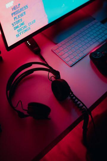 Computer med headset