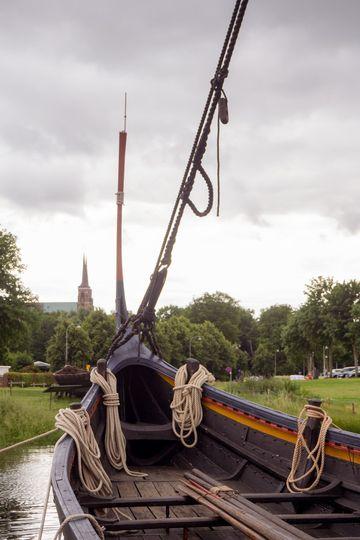 Billede af et vikingeskib